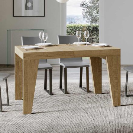 Tavolo Quadrato Allungabile a 440 cm in Legno Made in Italy - Fiore Viadurini