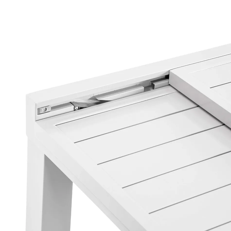 Tavolo Rettangolare Allungabile a 210 cm Realizzato in Alluminio - Pennarello Viadurini
