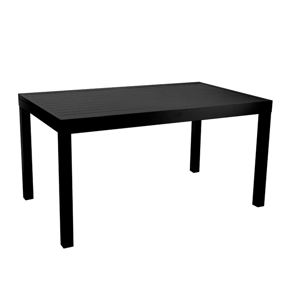 Tavolo Rettangolare Allungabile a 210 cm Realizzato in Alluminio - Pennarello Viadurini
