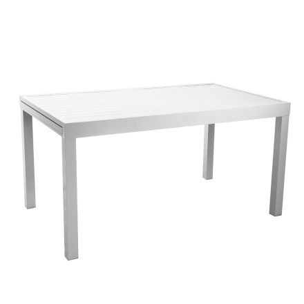 Tavolo Rettangolare Allungabile a 210 cm Realizzato in Alluminio - Pennarello Viadurini