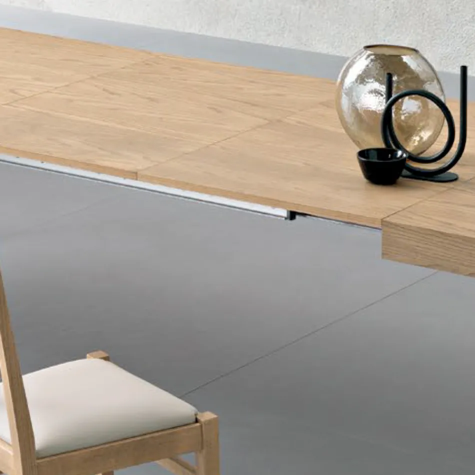 Tavolo Rettangolare Allungabile a 300 cm o 340 cm in Legno - Passoa Viadurini