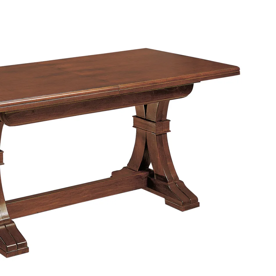 Tavolo Rettangolare Allungabile da Soggiorno in Legno Made in Italy - Jaro Viadurini