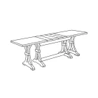 Tavolo Rettangolare Allungabile da Soggiorno in Legno Made in Italy - Jaro Viadurini