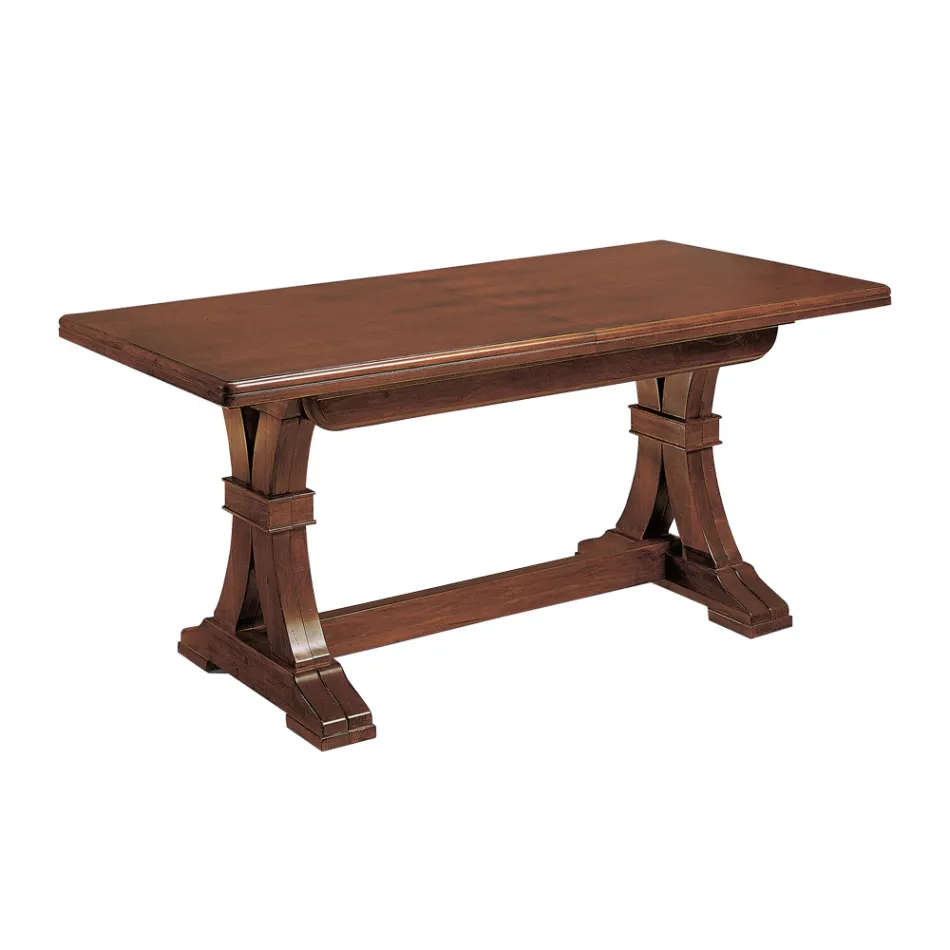 Tavolo Rettangolare Allungabile da Soggiorno in Legno Made in Italy - Jaro Viadurini