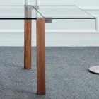 Tavolo Rettangolare Allungabile in Vetro Trasparente Made in Italy – Sopot Viadurini