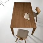 Tavolo Rettangolare da Otto Posti in Mdf e Legno Ecologico Più Finiture - Enea Viadurini