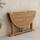Tavolo Richiudibile da Giardino in Teak – Yggdrasil Viadurini