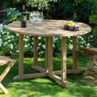 Tavolo Richiudibile da Giardino in Teak – Yggdrasil Viadurini