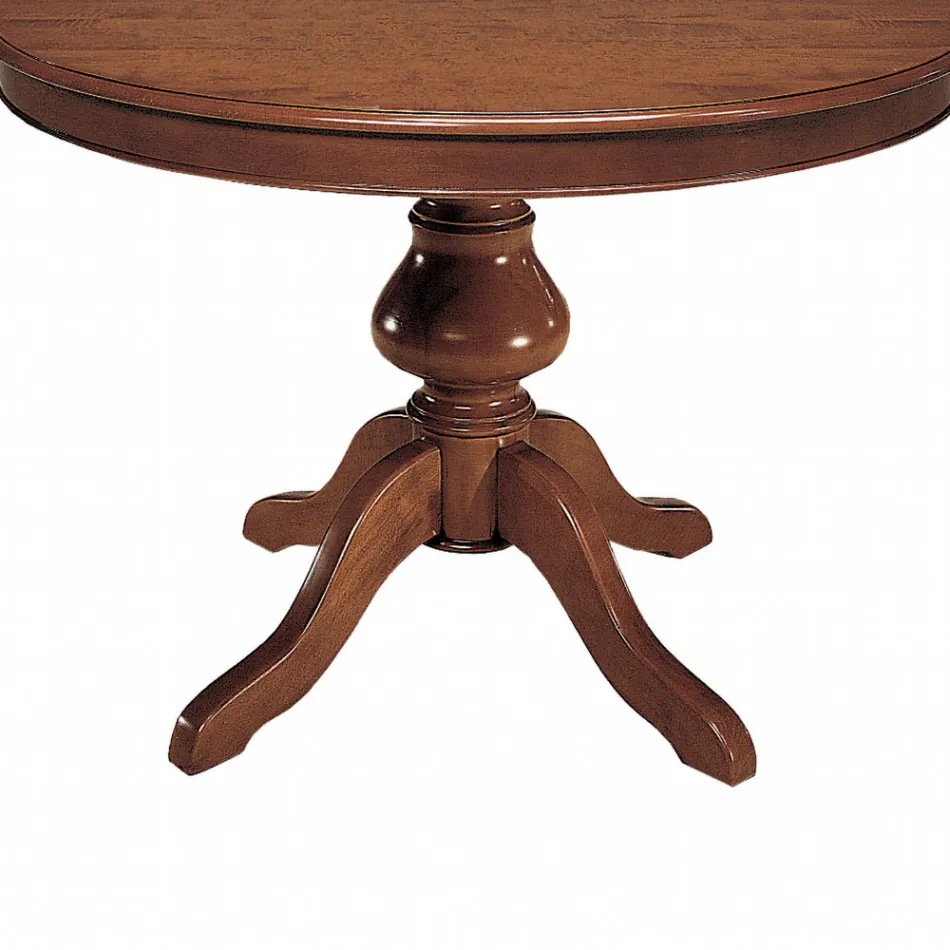 Tavolo Rotondo con Allunga da 34 cm Made in Italy - Tellus Viadurini