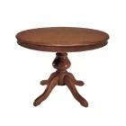 Tavolo Rotondo con Allunga da 34 cm Made in Italy - Tellus Viadurini