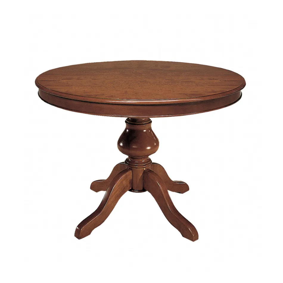 Tavolo Rotondo con Allunga da 34 cm Made in Italy - Tellus Viadurini