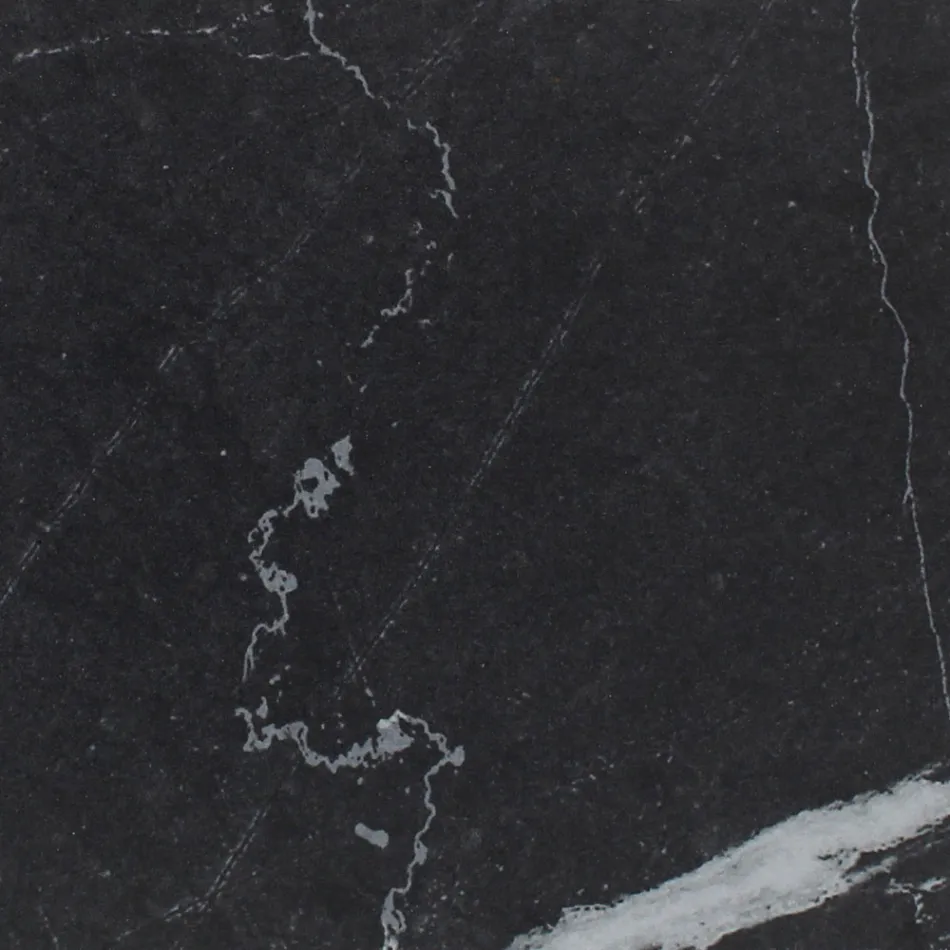 Tavolo Rotondo da Esterno in Ceramica Nero Marquinia Made in Italy - Pegaso Viadurini