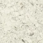 Tavolo Rotondo da Esterno in Ceramica Terrazzo White Made in Italy - Pegaso Viadurini