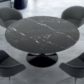 Tavolo Rotondo Moderno in Marmo Marquinia Made in Italy – Dollars