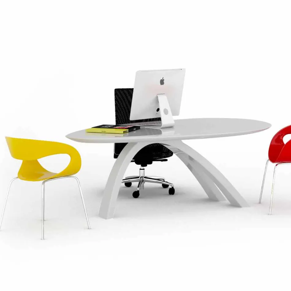 Tavolo / scrivania da ufficio di design Jatz II made in Italy  Viadurini