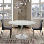 Tavolo Tondo Allungabile fino a 170 cm in Laminato Made in Italy – Dollars Viadurini