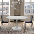 Tavolo Tondo Allungabile fino a 170 cm in Laminato Made in Italy – Dollars