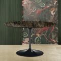 Tavolo Tulip Eero Saarinen H 74 in Marmo Emperador Dark Realizzato in Italia - Scarlet