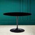 Tavolo Tulip Eero Saarinen H 73 Rotondo in Nero Assoluto Made in Italy - Scarlet
