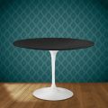 Tavolo Tulip Eero Saarinen H 74 Rotondo in Ceramica Domoos Made in Italy - Scarlet