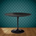 Tavolo Tulip Eero Saarinen H 74 Rotondo in Ceramica Somnia Made in Italy - Scarlet