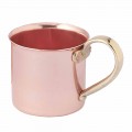 Tazze in Rame Lucido con Manico Ottone 6 Pezzi Made in Italy - Giambattista