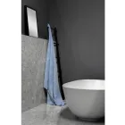 Telo da Bagno in Lino Pesante Azzurro Design di Lusso Italiano - Jojoba Viadurini