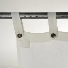 Tenda Bianca di Lino Leggero con Bottoni Design di Lusso Italiano - Geogeo Viadurini