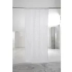 Tenda di Lino Leggero con Organza e Ricamo Bianca di Lusso Italiano - Marinella Viadurini