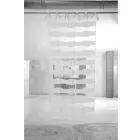 Tenda in Lino e Organza Bianca con Ricamo Design Elegante Italiano - Oceanomare Viadurini