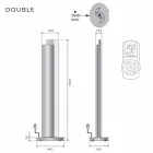 Termoarredo a Terra Elettrico con Led Design Singolo o Doppio a 500 W - Stilus Viadurini