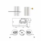 Termoarredo Bagno Design Verticale a Terra Elettrico 450 Watt - Ottolungo Viadurini