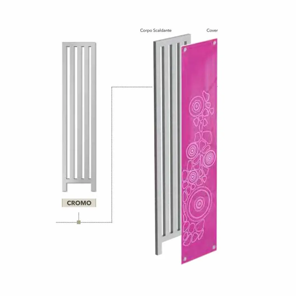 Termoarredo bagno elettrico made in Italy New Dress by Scirocco H  Viadurini