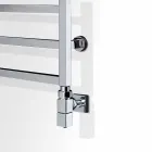 Termoarredo bagno idraulico di design,finitura cromo,Winter Scirocco H Viadurini