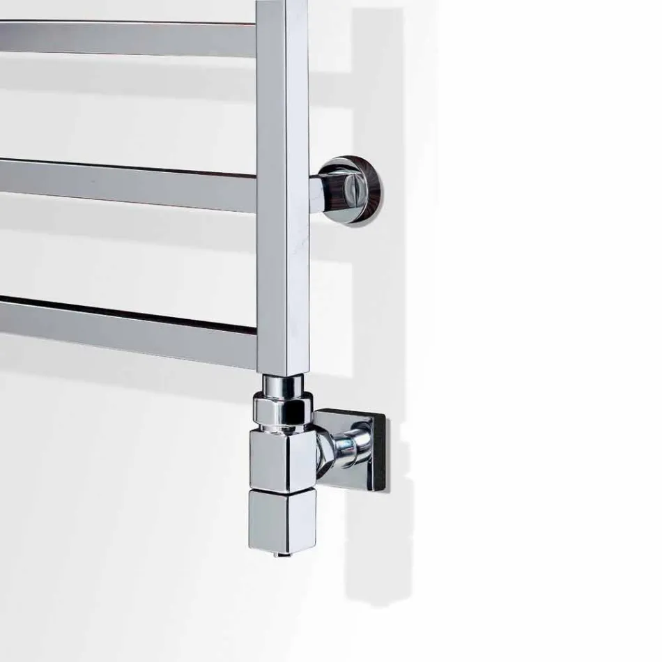 Termoarredo bagno idraulico di design,finitura cromo,Winter Scirocco H Viadurini