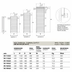 Termoarredo bagno idraulico di design,finitura cromo,Winter Scirocco H Viadurini