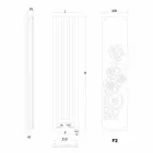 Termoarredo colorato idraulico design moderno New Dress by Scirocco H  Viadurini