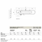 Termoarredo design Graffe idraulico con finitura cromata by Scirocco H Viadurini