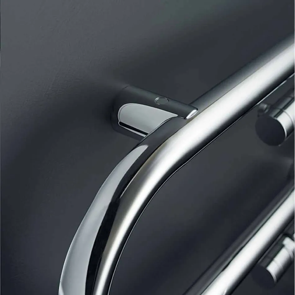 Termoarredo design Graffe idraulico con finitura cromata by Scirocco H Viadurini
