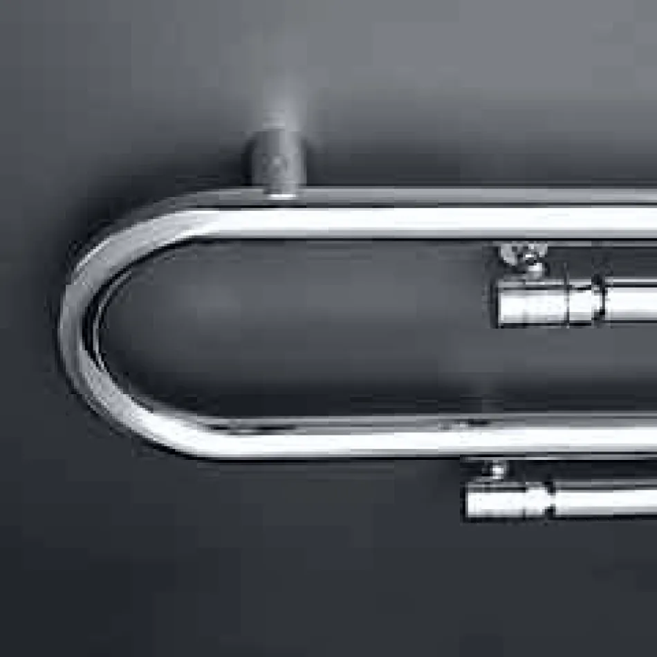 Termoarredo design Graffe idraulico con finitura cromata by Scirocco H Viadurini