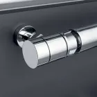 Termoarredo design Graffe idraulico con finitura cromata by Scirocco H Viadurini