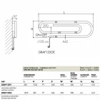 Termoarredo design graffetta elettrico con finitura cromata Scirocco H Viadurini