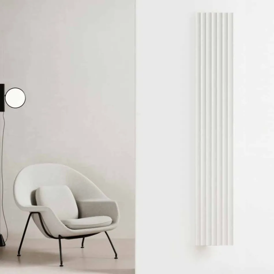 Termoarredo Elettrico a Parete Design in Alluminio Moderno a 1000 W - 100Righe Viadurini