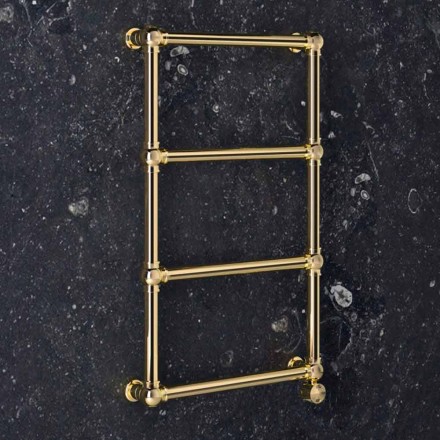 Termoarredo Elettrico Componibile in Ottone Cromo o Oro a 200 W - Caesar Viadurini