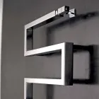 Termoarredo elettrico cromato dal design moderno Snake by Scirocco H  Viadurini