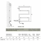 Termoarredo elettrico cromato dal design moderno Snake by Scirocco H  Viadurini