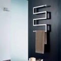 Termoarredo elettrico cromato dal design moderno Snake by Scirocco H 