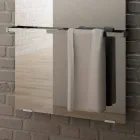 Termoarredo elettrico da pavimento design moderno in vetro bianco Star Viadurini