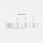 Termoarredo elettrico design finitura a specchio fino 1500W Barry Viadurini