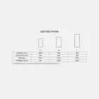 Termoarredo elettrico di design a specchio fino 1500Watt Jonny Viadurini